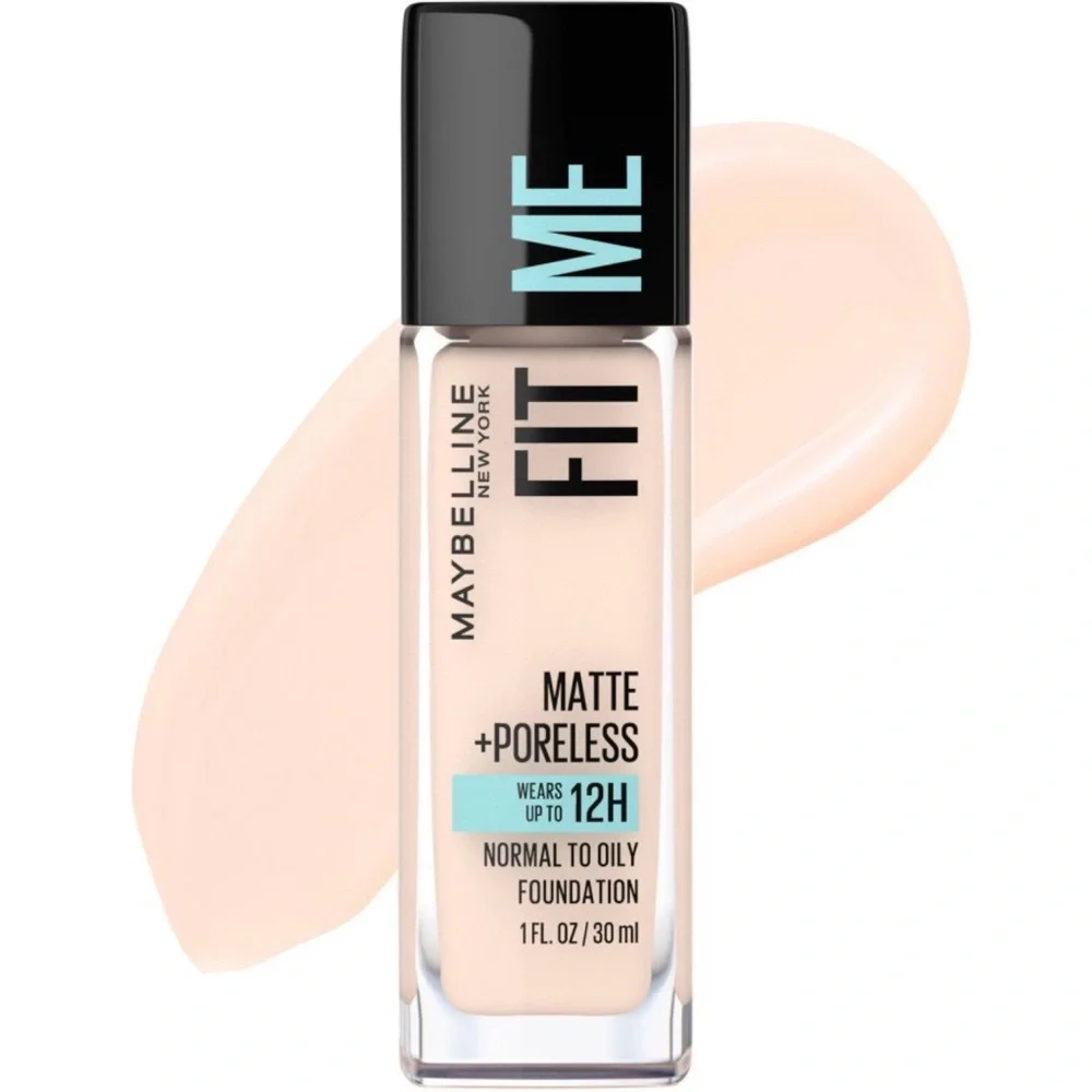 💎 Maybelline Fit Me Matte Poreless Liquid Foundation 102 Fair Porcelain